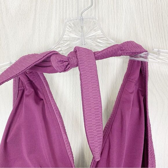 Kate Spade | Belted Plunging Halter One Piece Swimsuit Size Small - Picture 10 of 13